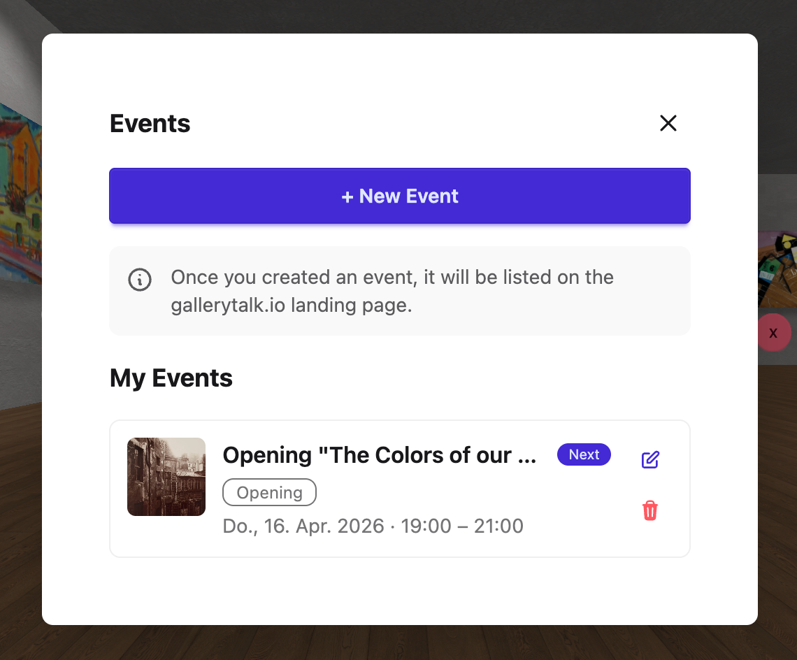 Event creation 3